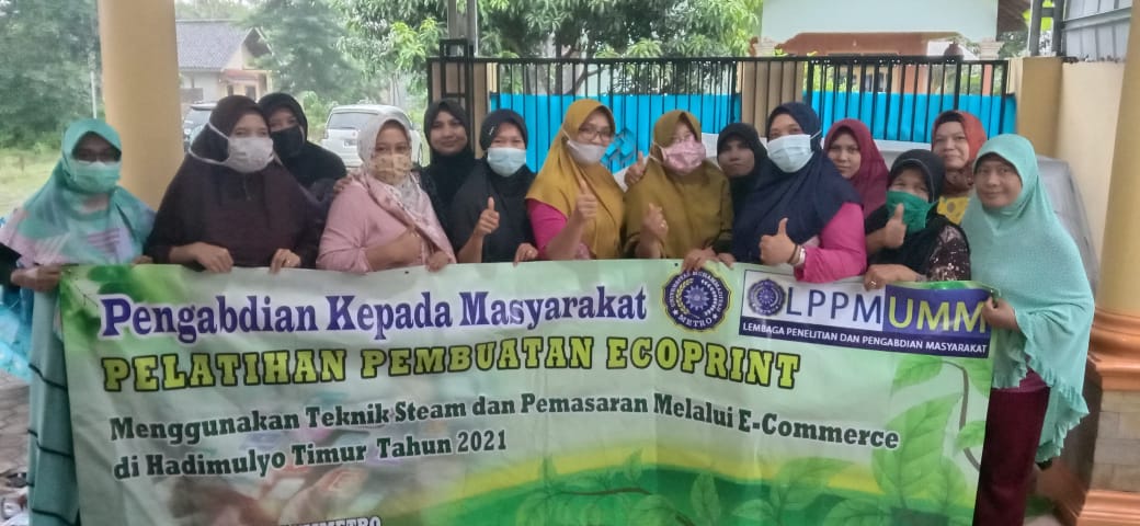 Dosen UM Metro Beri Pelatihan Pembuatan Ecoprint Menggunakan Teknik Steam dan Pemasaran Melalui E-Commerce