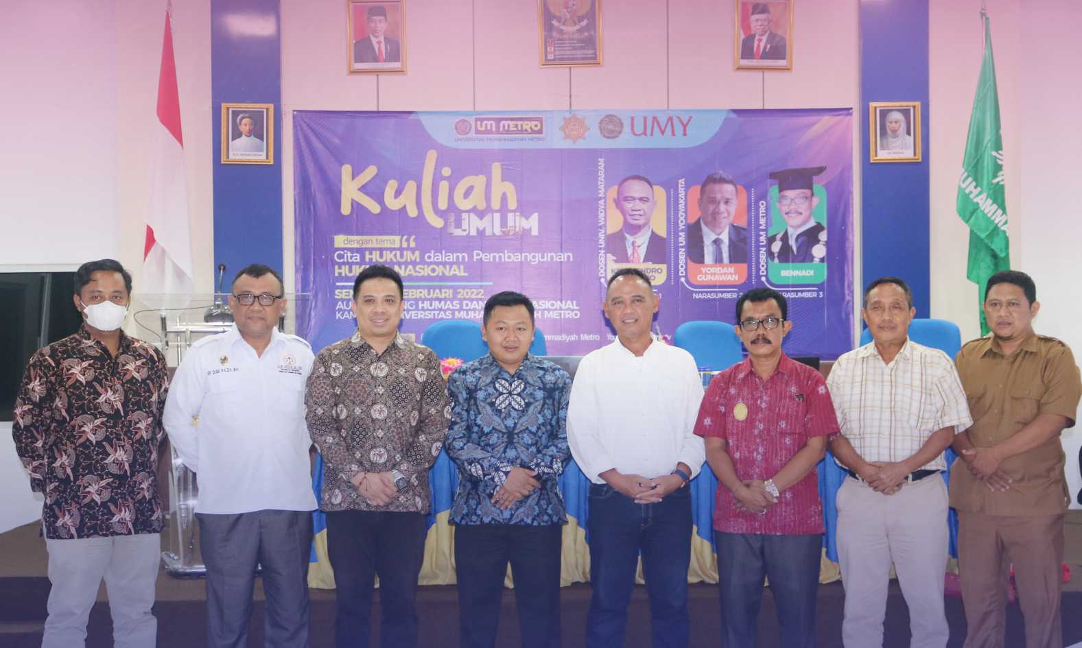 FH UM Metro Gelar Kuliah Umum Cita Hukum dalam Pembangunan Hukum Nasional