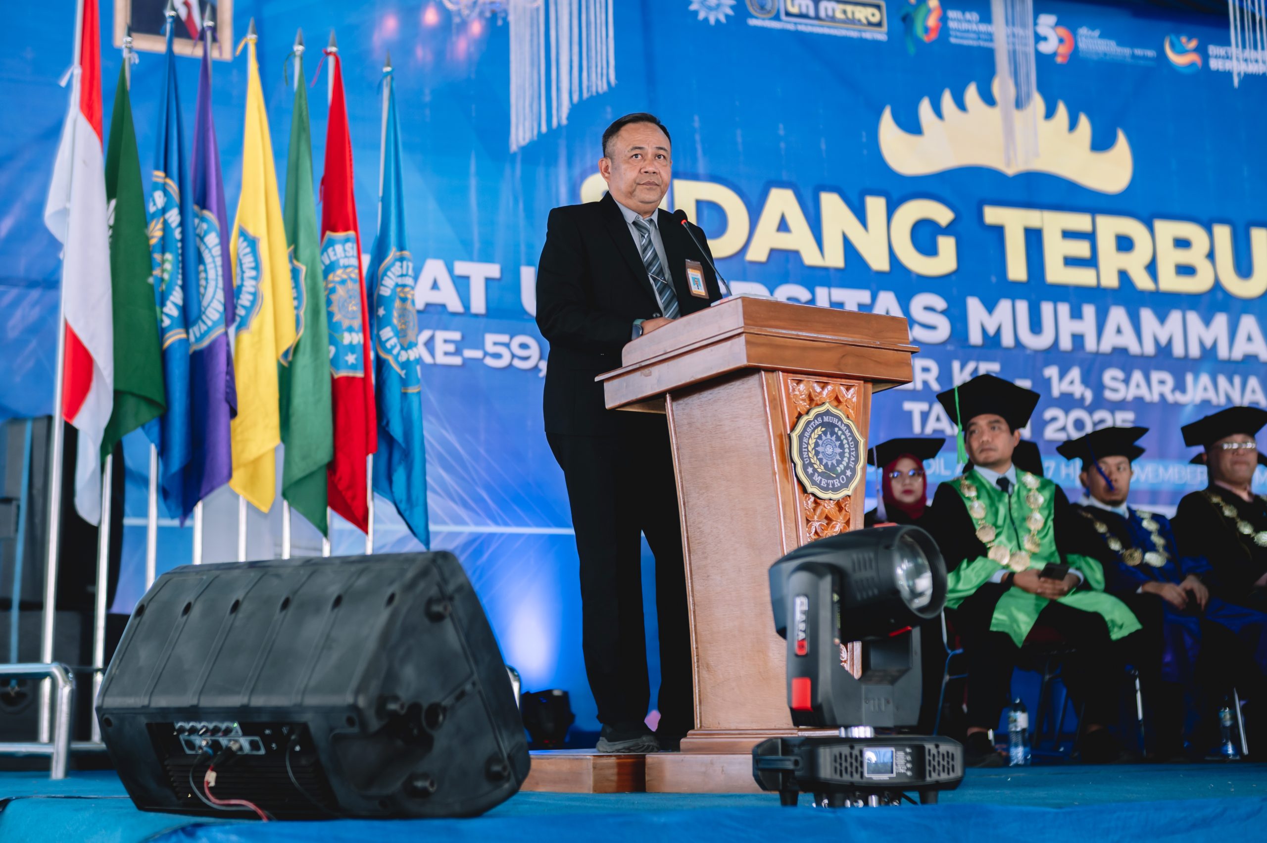 Wisuda UM Metro 2025: LLDikti II Puji Mutu SDM, Akreditasi, dan Prestasi Kampus