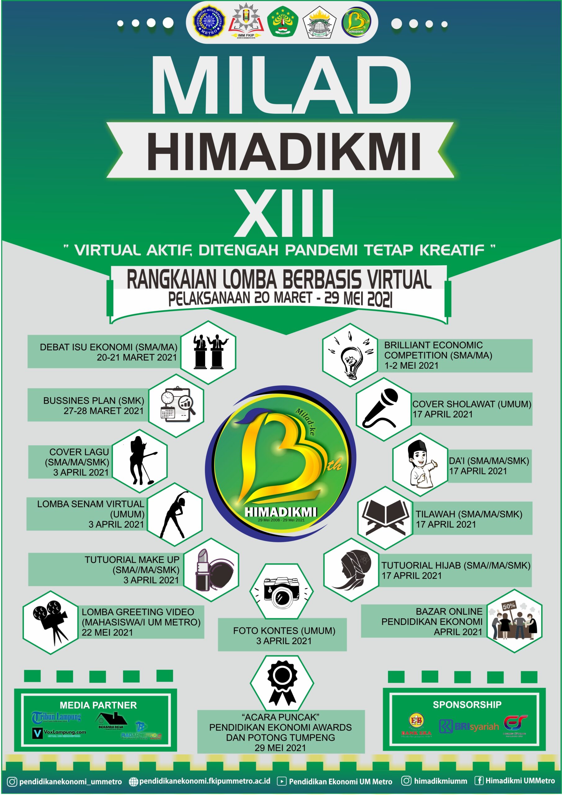 Tingkatkan Kreativitas di Tengah Pandemi, Himadikmi Gelar Lomba Virtual
