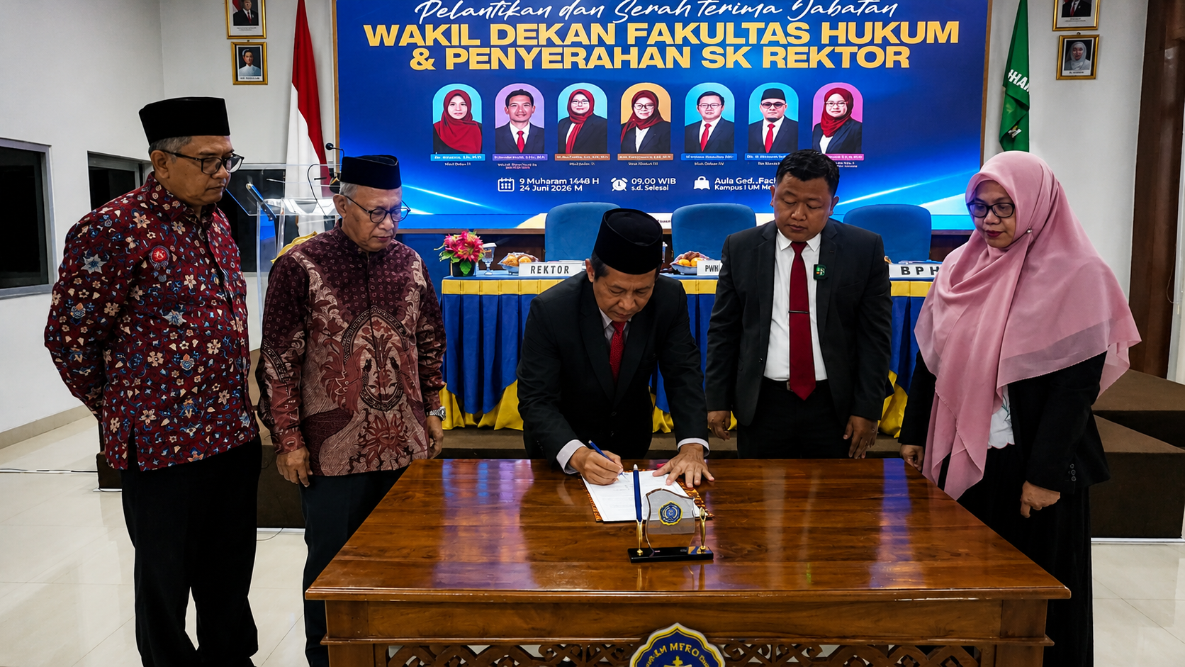 Universitas Muhammadiyah Metro Lantik Wakil Dekan Fakultas Hukum dan Sejumlah Pejabat Baru