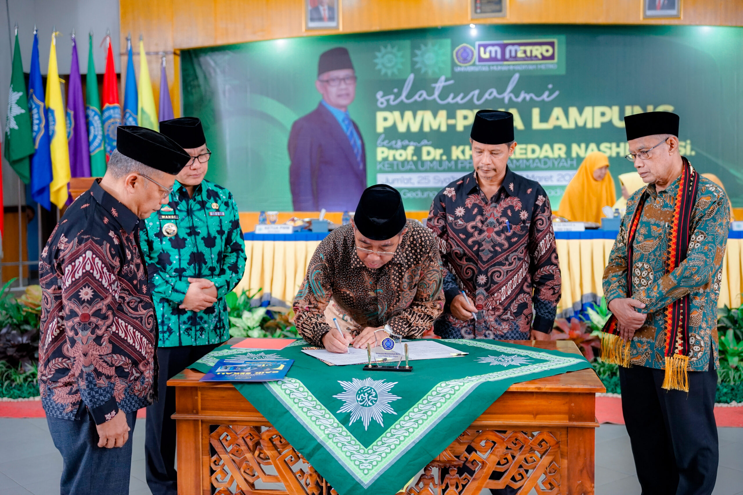 UM Metro Fasilitasi Serah Terima Jabatan PWM-PWA Lampung 2022-2027