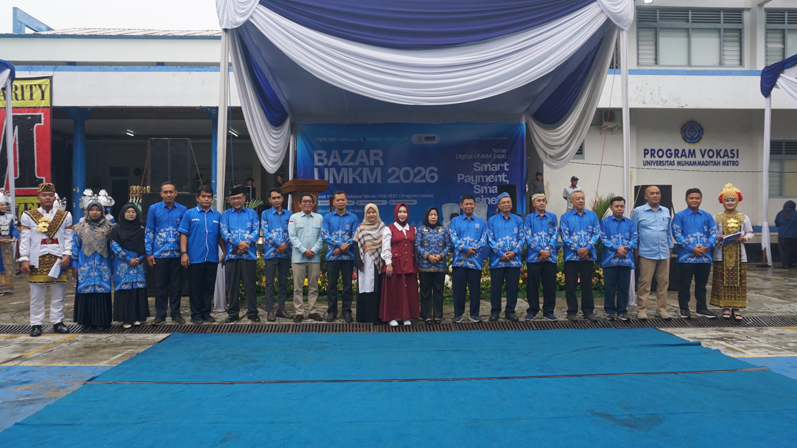 UM Metro Resmi Buka Bazar UMKM dan FEB Fest dan Gebyar Vokasi 2026