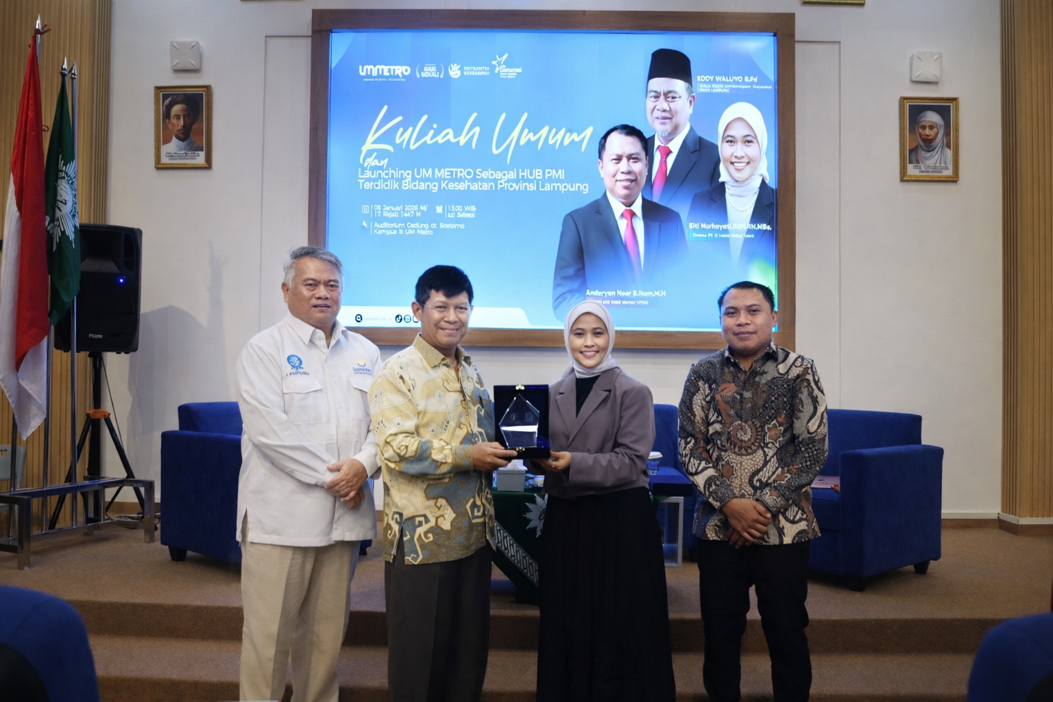 UM Metro Launching HUB PMI Terdidik Bidang Kesehatan Provinsi Lampung