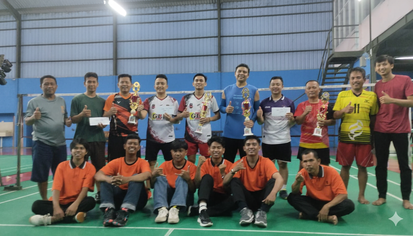 PB UM Metro Raih Juara Ganda Putra di Turnamen Bulu Tangkis Interen GMB Metro