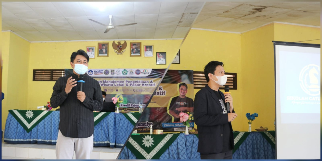 Tim PHP2D HIMADIKMI UM Metro Gelar Pelatihan Manajemen Pengelolaan dan Branding Wisata Lokal