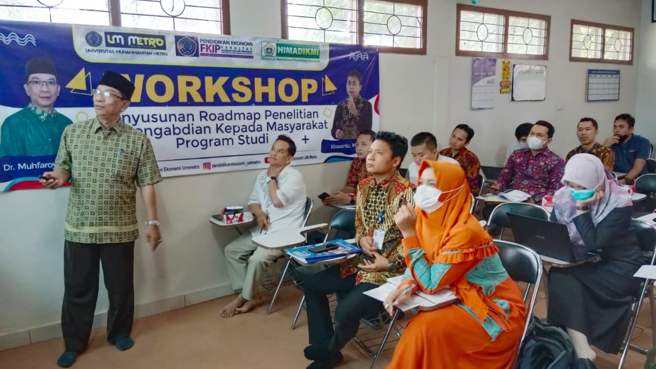 Pendidikan Ekonomi UM Metro Gelar Workshop Penyusunan Roadmap Penelitian dan PkM 