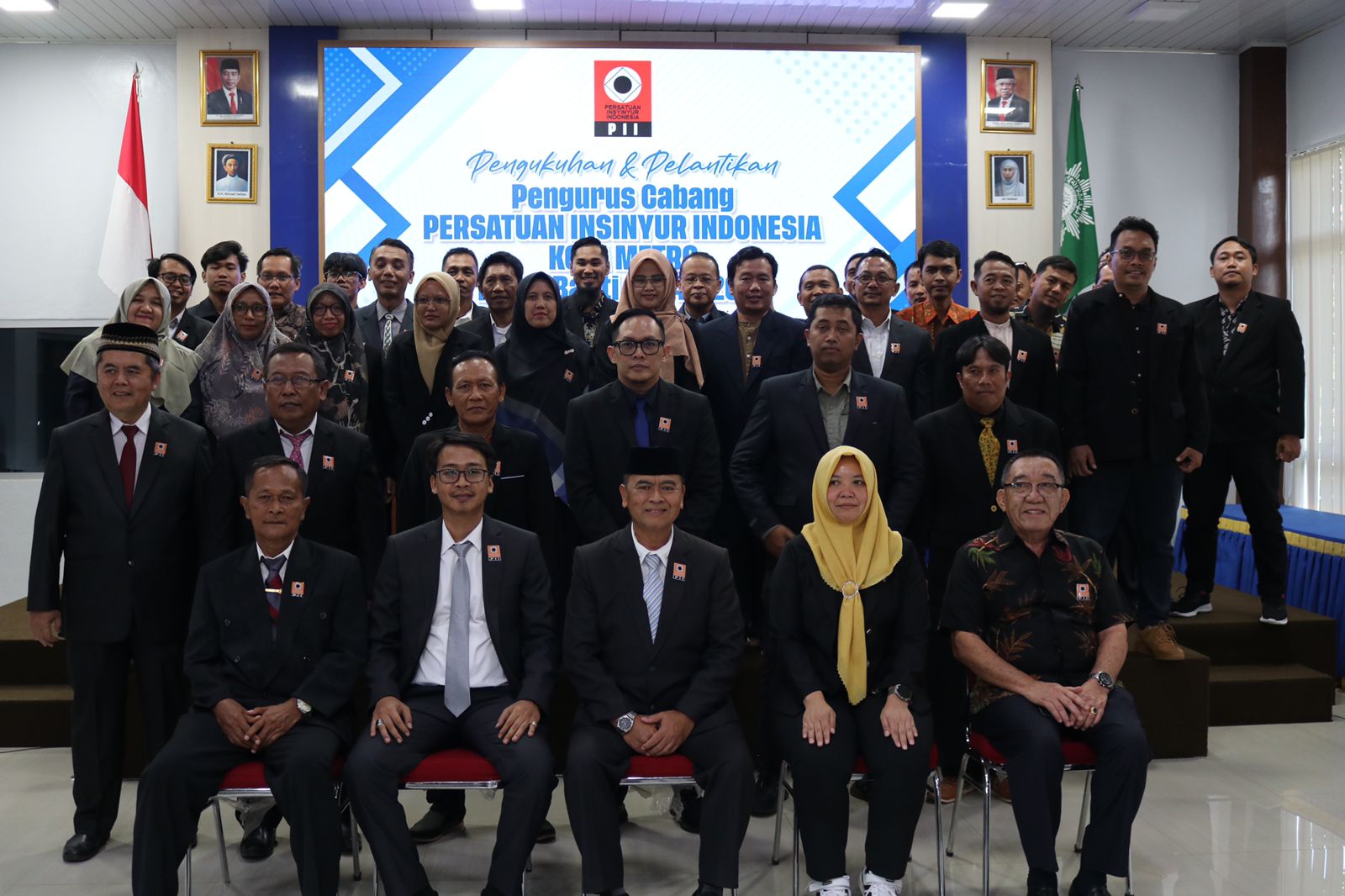 Pengukuhan dan Pelantikan Pengurus Cabang Persatuan Insinyur Indonesia Kota Metro Masa Bakti 2024-2027