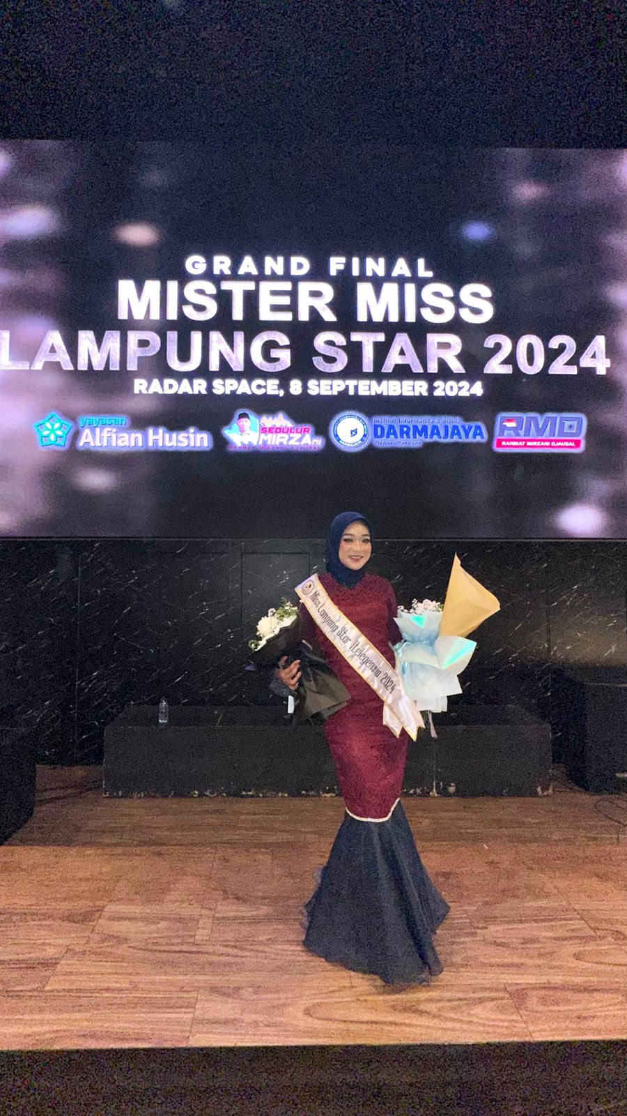 Mahasiswi Ilmu Komputer UM Metro, Raih Gelar Juara Miss Lampung Star Intelegensia 2024