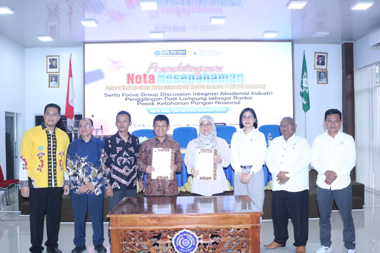 UM Metro Dukung Industri Padi Lampung melalui Penandatanganan MoU dengan DPD Perpadi