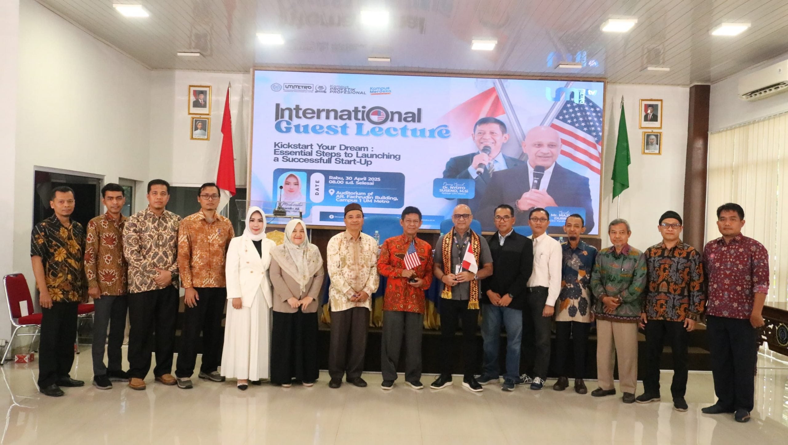 UM Metro Gelar International Guest Lecture Bersama CEO Parallaxnet USA, Buka Wawasan Mahasiswa tentang Dunia Start-Up Global