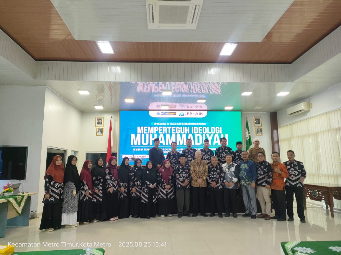 UM Metro Perkuat Ideologi Muhammadiyah Lewat Upgrading AIK Bersama Prof. Achmad Jaenuri