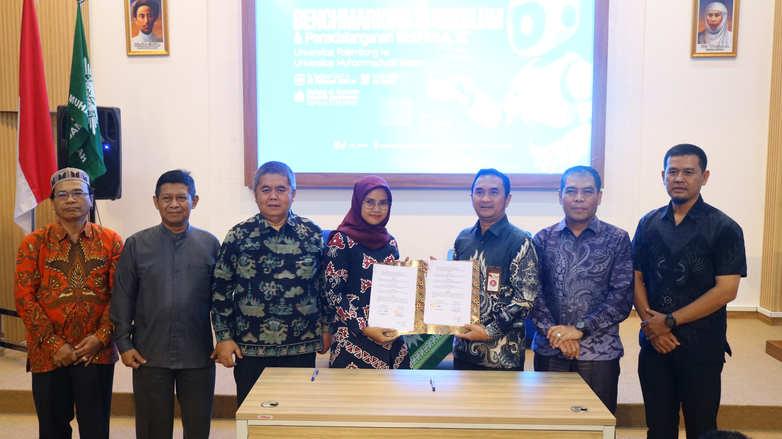 UM Metro dan Universitas Palembang Teguhkan Implementasi Kerja Sama Akademik melalui Implementation Agreement Antar Program Studi