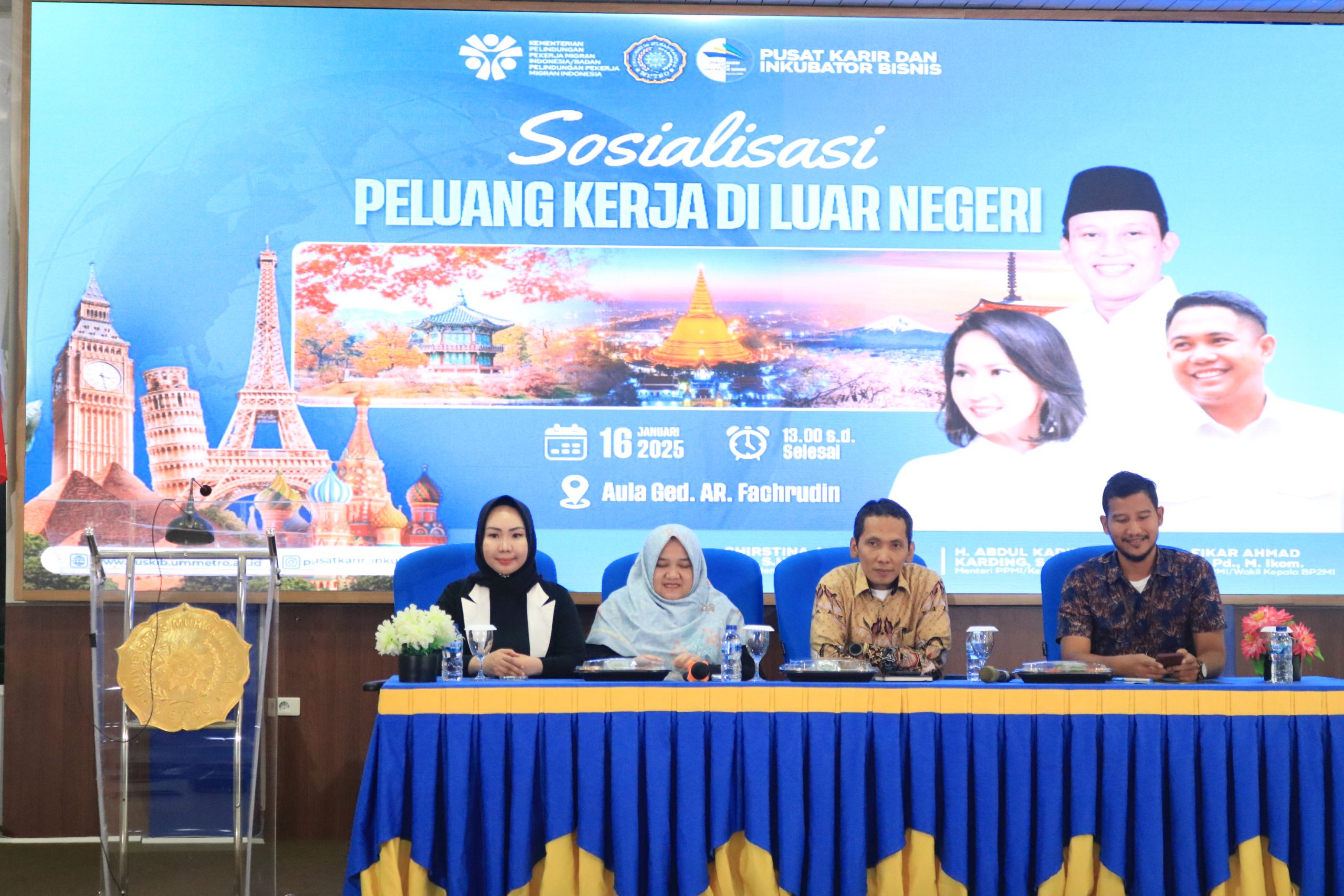 UM Metro Adakan Sosialisasi Peluang Kerja di Luar Negeri Bersama BP3MI