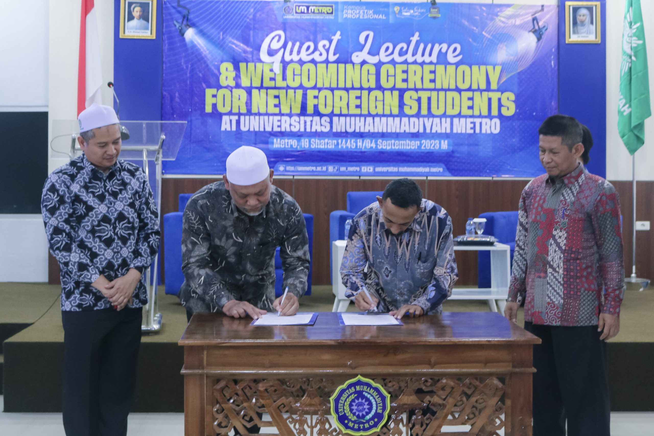 5 Prodi UM Metro Tandatangani IA dengan Sangkhom Islam Wittaya School Thailand