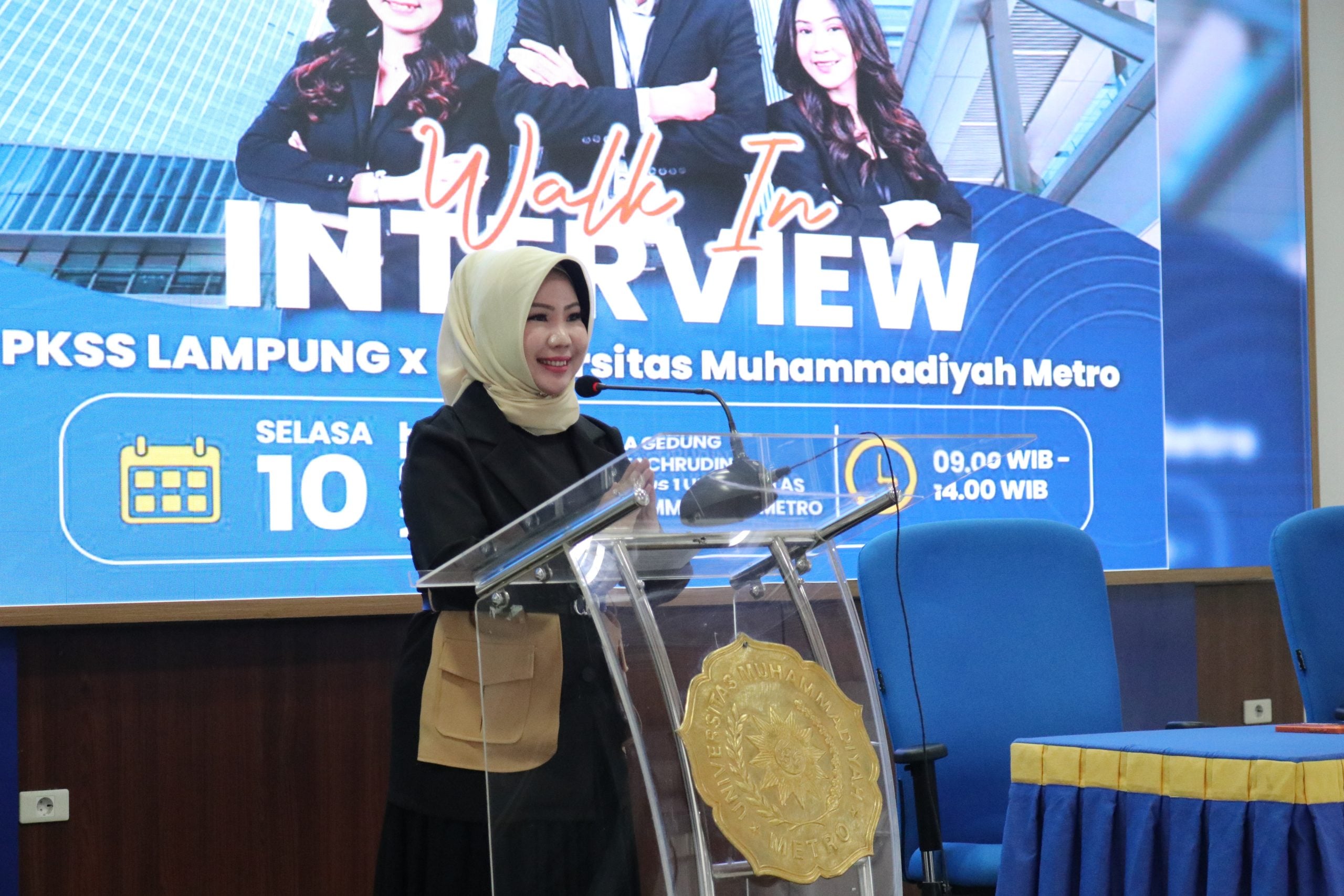 Pusat Karir dan Inkubator Bisnis UM Metro Fasilitasi Walk In Interview PKSS untuk Rekrutmen Penempatan di Bank BRI