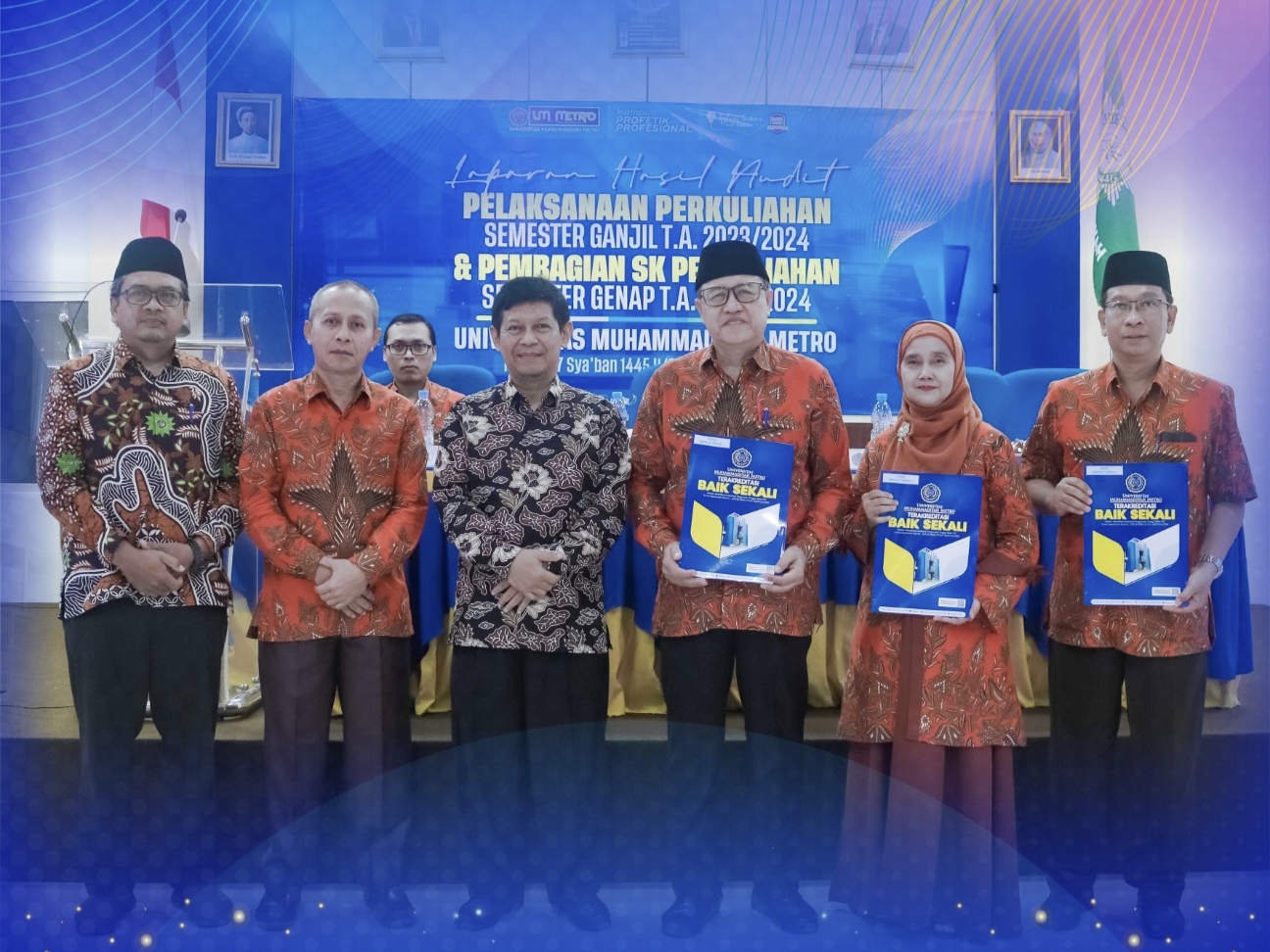 Rektor UM Metro Berikan Penghargaan Kinerja Terbaik Awal 2024