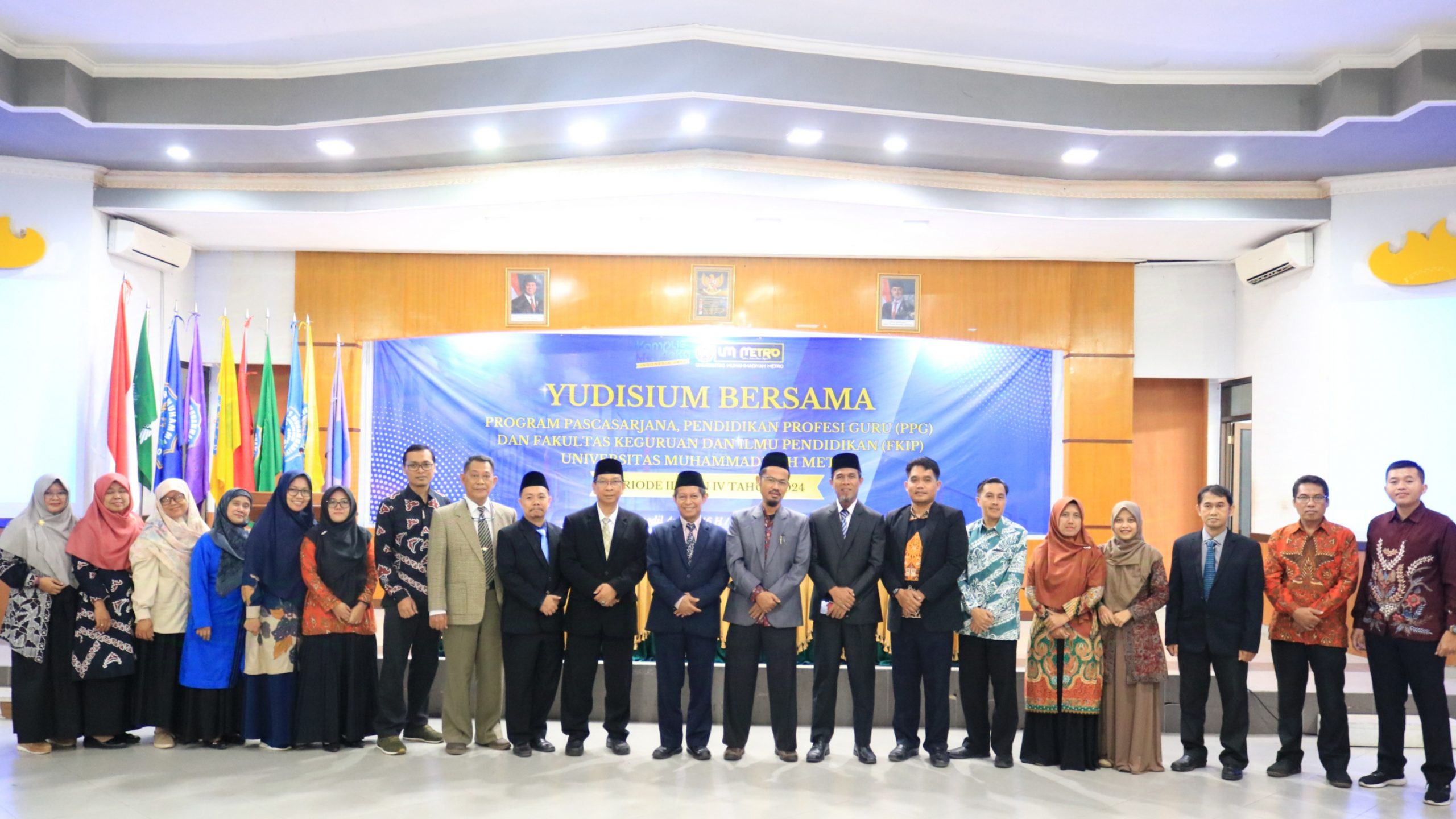 UM Metro Selenggarakan Yudisium Bersama Periode III dan IV FKIP, Pascasarjana, dan PPG dengan 192 Peserta