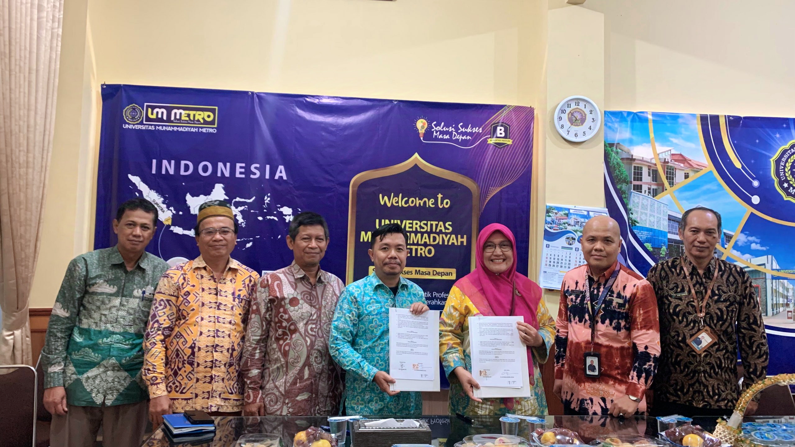 FKIP UM Metro dan BPS Kota Metro Teken MoA Guna Kolaborasi di Bidang Statistik melalui Pojok Statistik