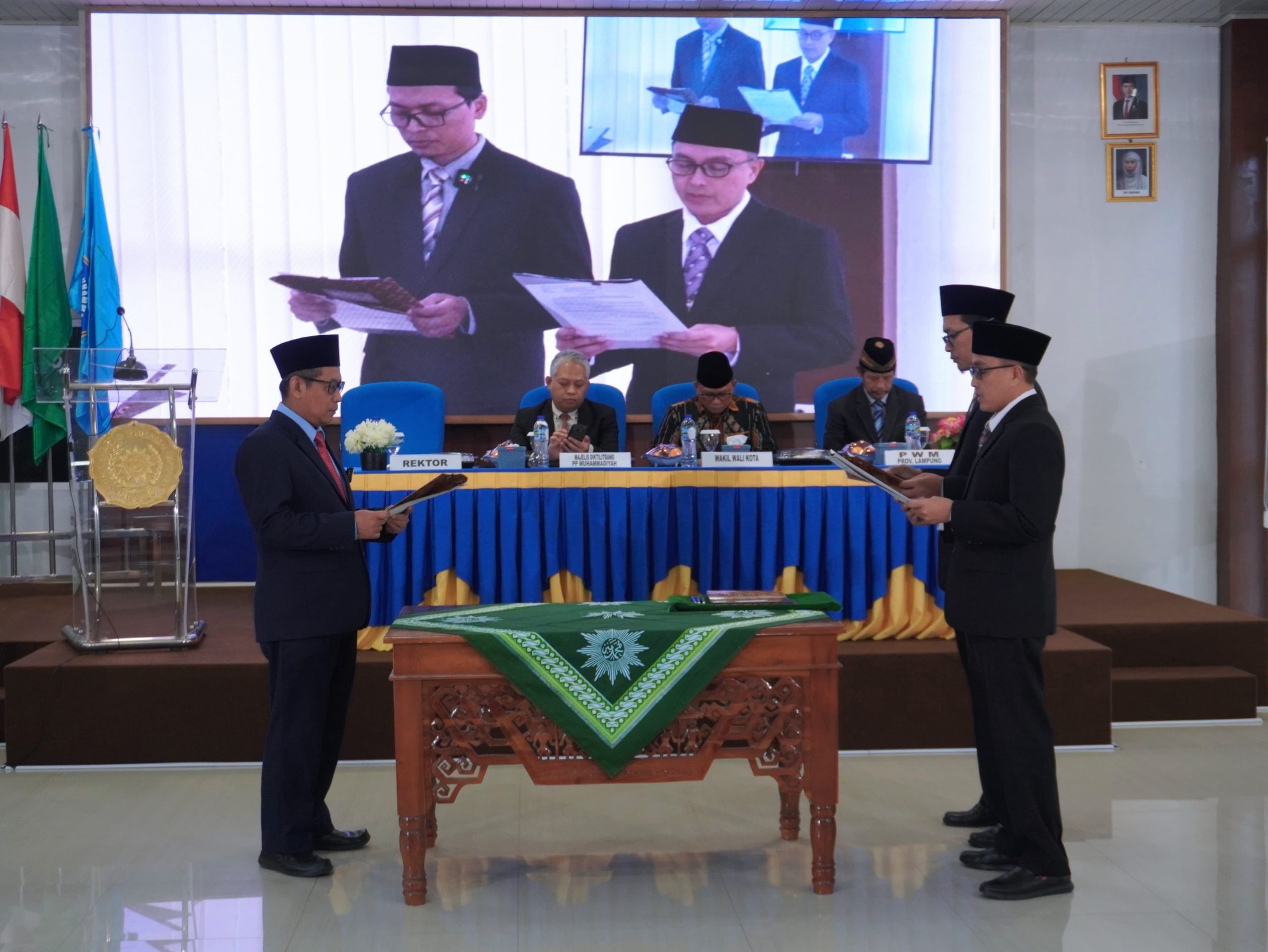 Rektor UM Metro Lantik Wakil Rektor I & Wakil Rektor II UM Metro Masa Jabatan 2023-2027 