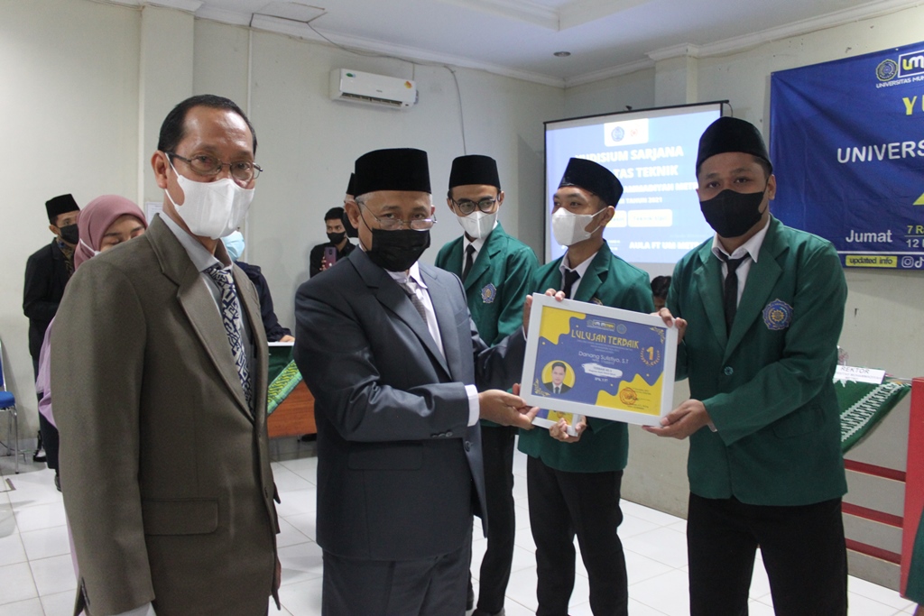Gelar Yudisium Periode III, Fakultas Teknik UM Metro Tahun 2021 Umumkan Dua Lulus Terbaik