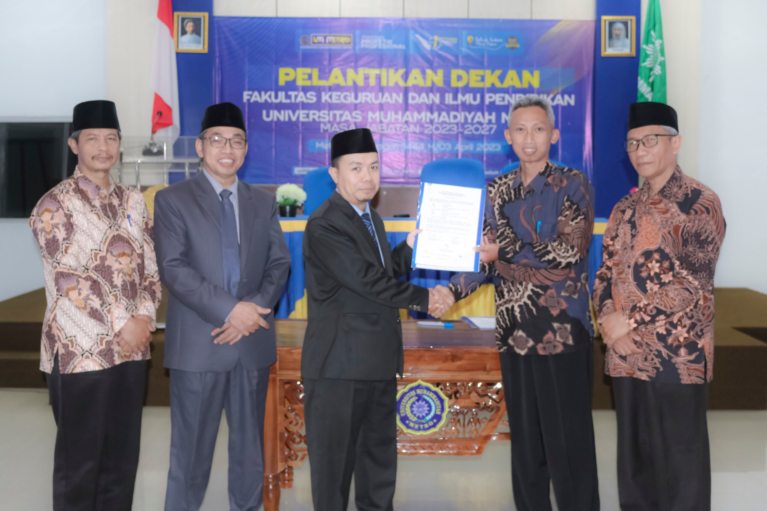 Dr. Arif Rahman Aththibby, M.Pd.Si. Jabat Dekan FKIP UM Metro 2023-2027