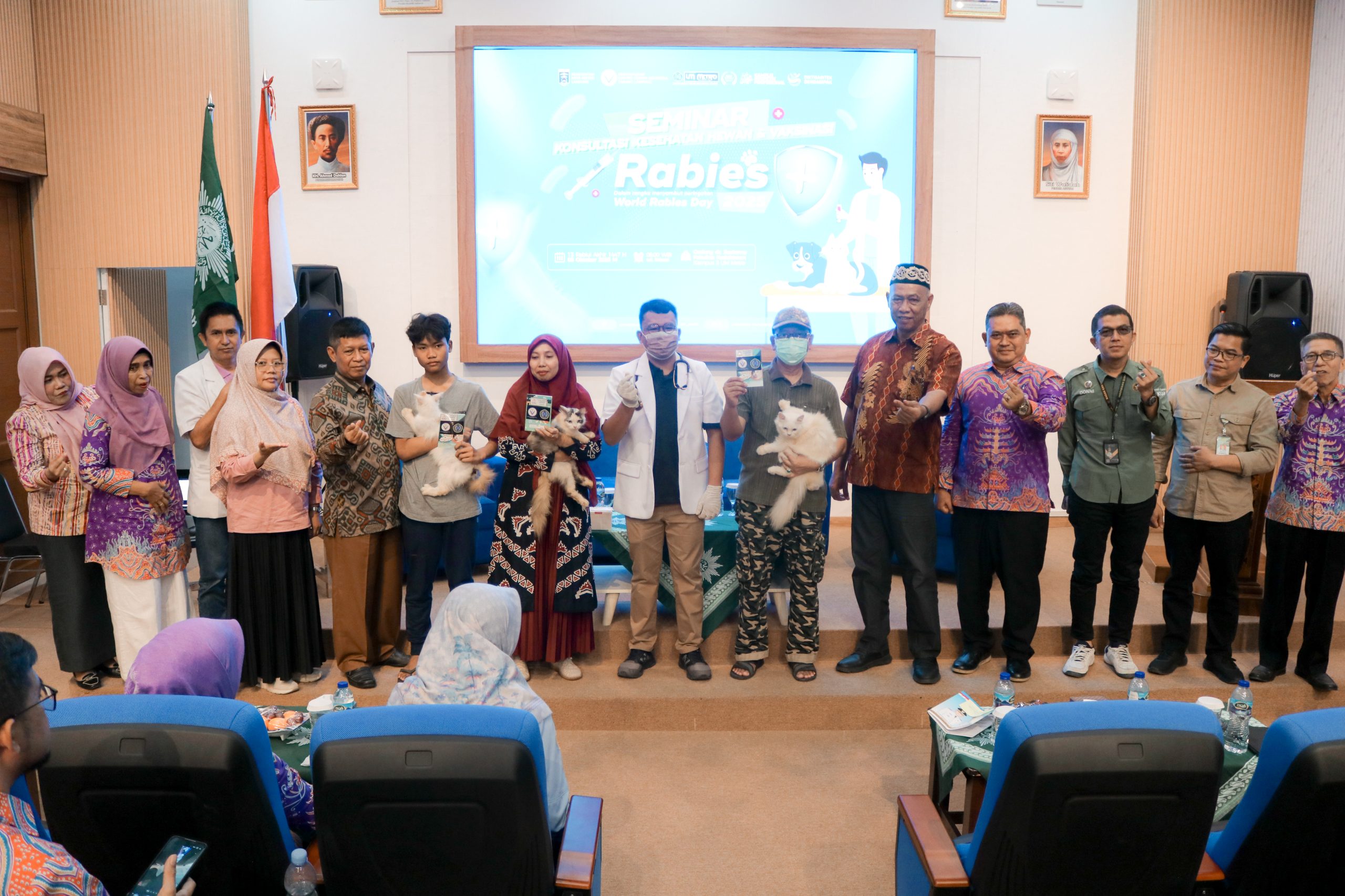 Hari Rabies Sedunia: UM Metro, PDHI dan Pemkot Metro Perkuat Sinergi Pengendalian Rabies