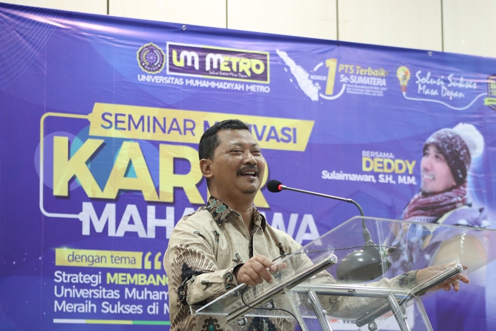 Siapkan Karir Mahasiswa, UPT Pusat Karir dan Data UM Metro Adakan Seminar Motivasi Karir
