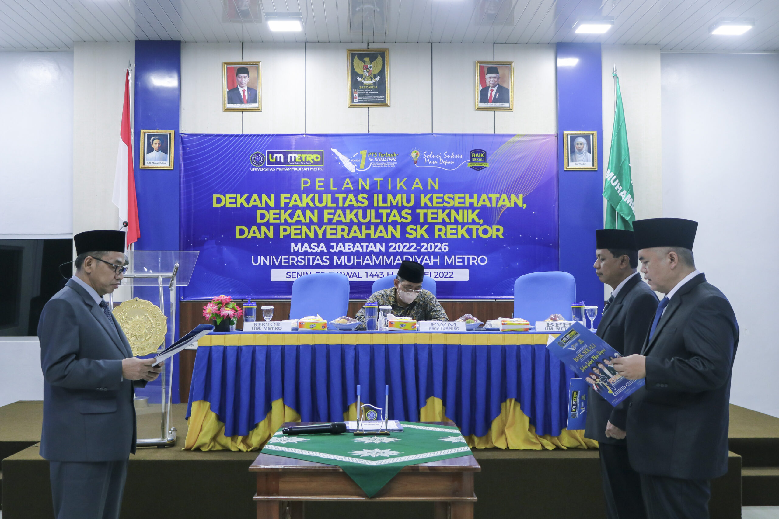 Rektor UM Metro Lantik Dekan FIKES dan Dekan FT serta Angkat Pejabat Baru