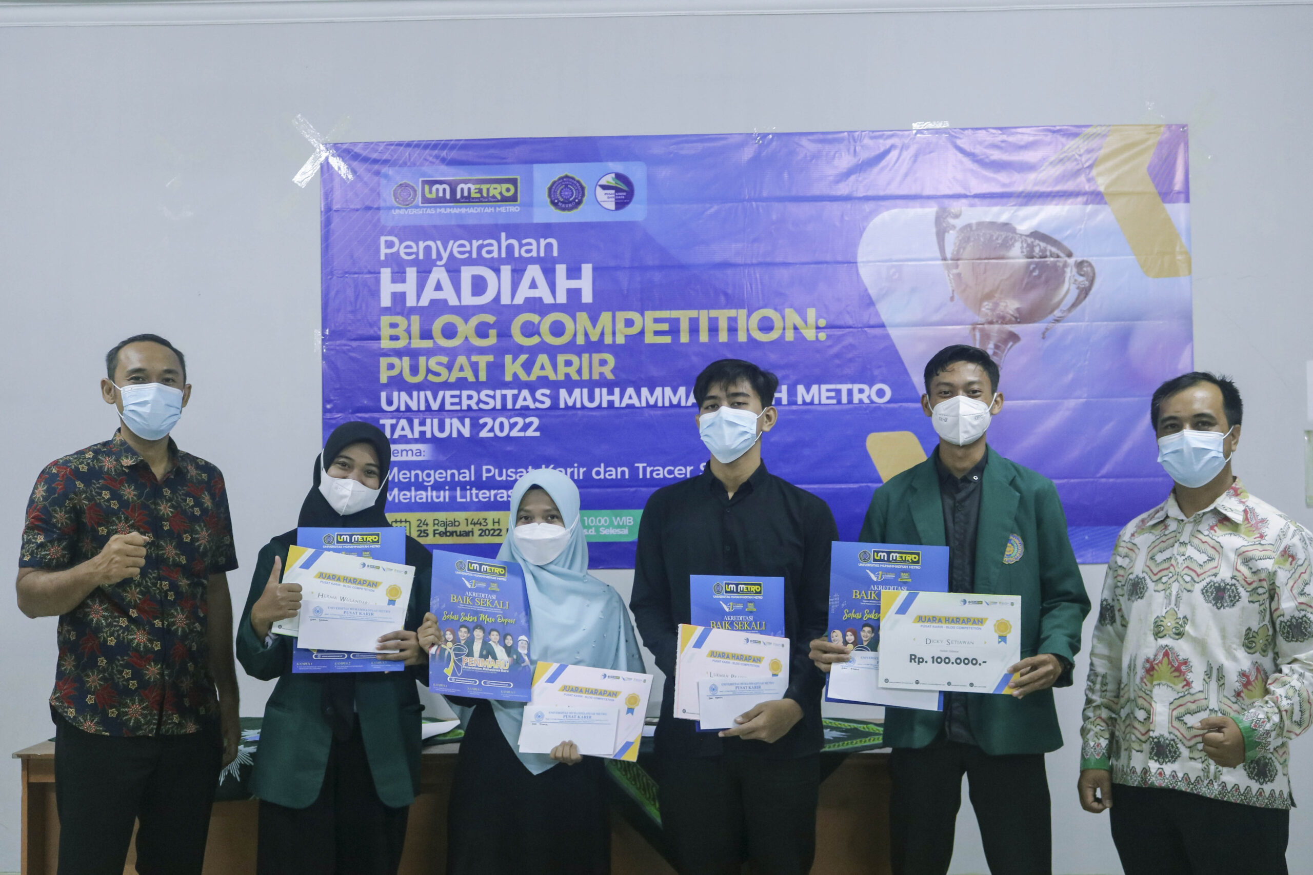 UPT Pusat Karir UM Metro Umumkan Pemenang Lomba Blog