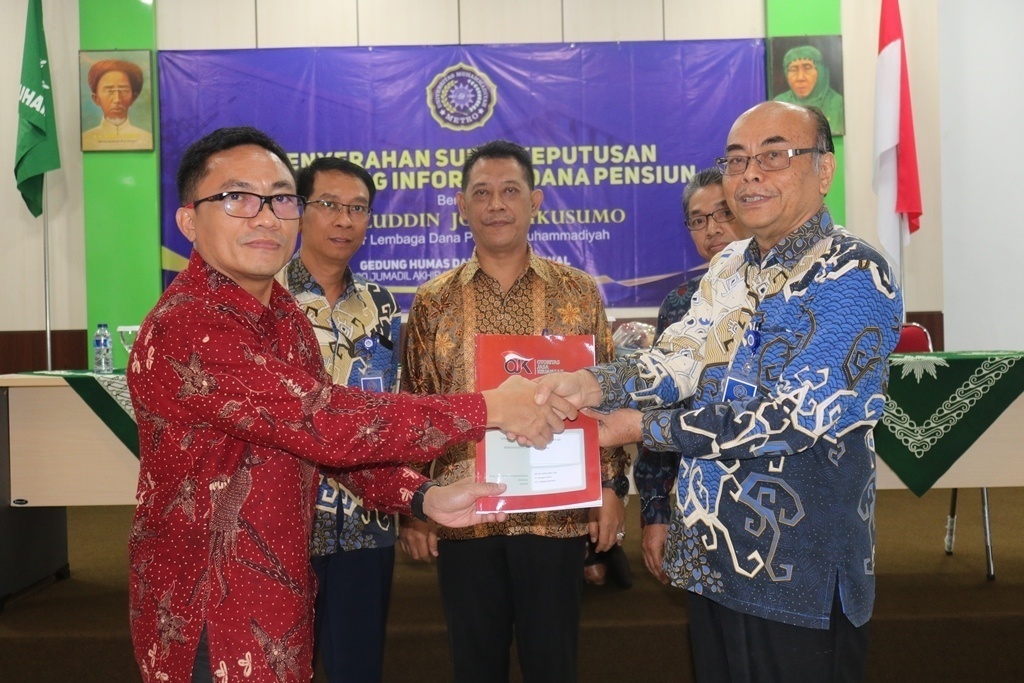 Resmi Gabung Pengelolaan Dana Pensiun, Rektor UM Metro Sebut Hak Dosen dan Karyawan