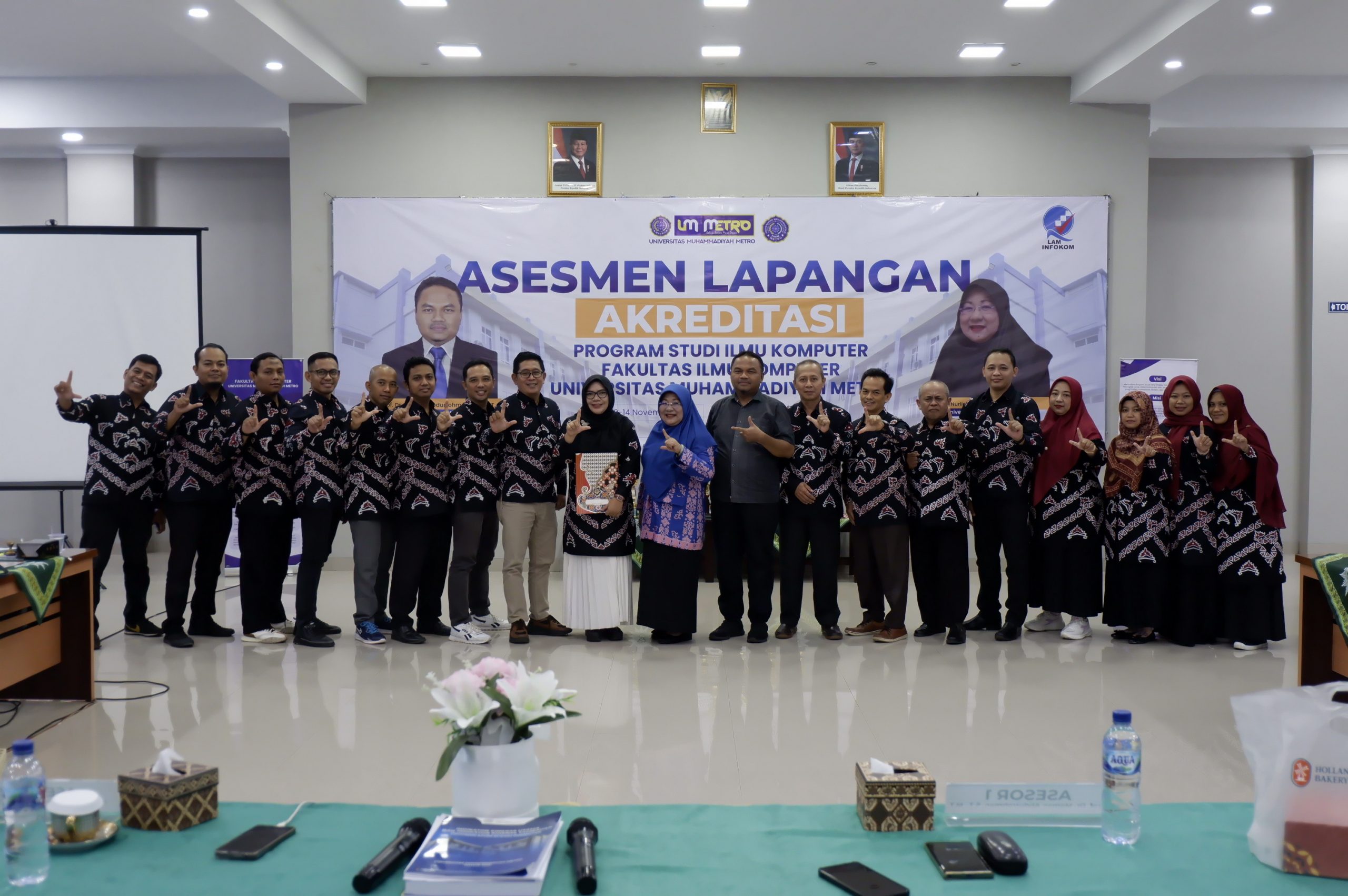 LAM-INFOKOM Adakan Asesmen Lapangan Prodi S1 Ilmu Komputer UM Metro