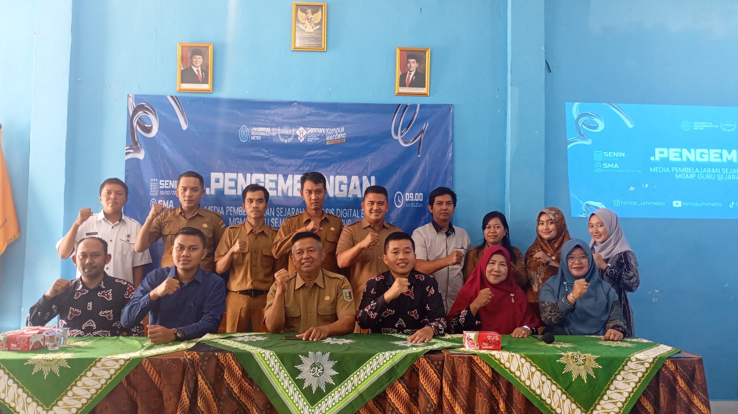 Prodi Pendidikan Sejarah UM Metro Sukses Selenggarakan Worskhop Pengembangan Media Pembelajaran Sejarah Berbasis Flipbook Digital
