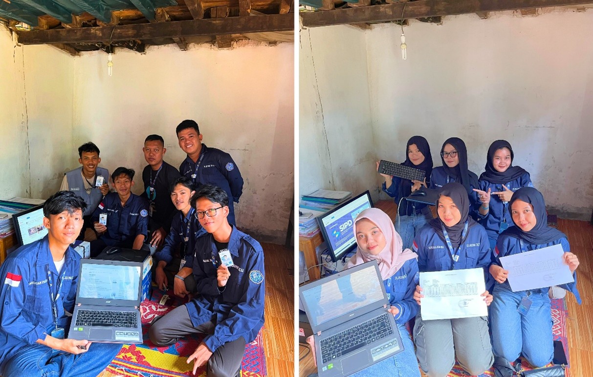 Mahasiswa KKN Prodi Ilmu Komputer Perluas Jaringan Internet di Balai Desa Batu Badak