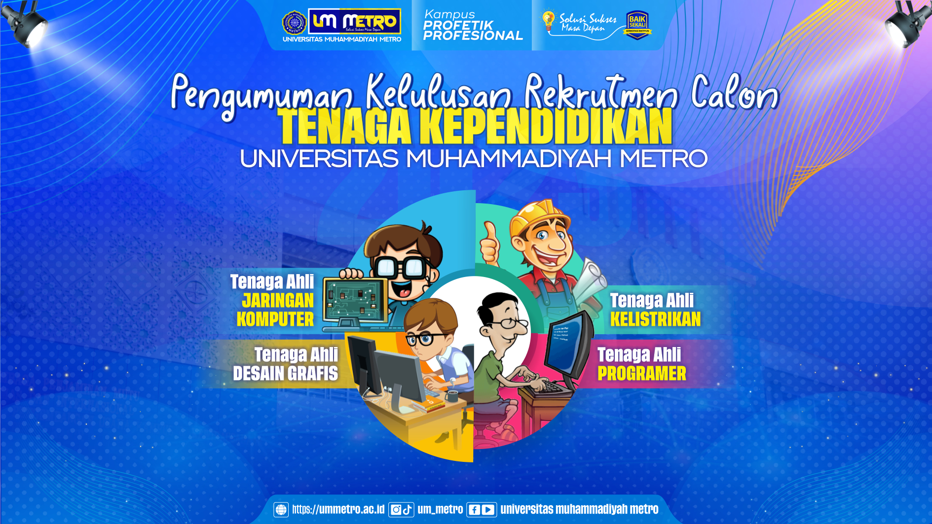 Pengumuman Kelulusan Calon Pegawai UM Metro Tahun 2023