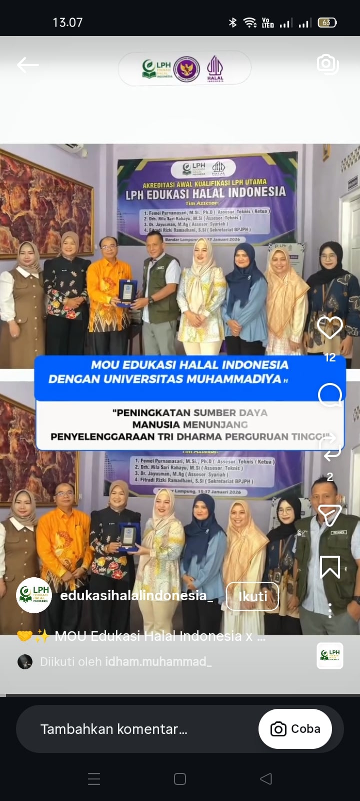 UM Metro Jalin Kerja Sama dengan LP3H untuk Penguatan Ekosistem Halal