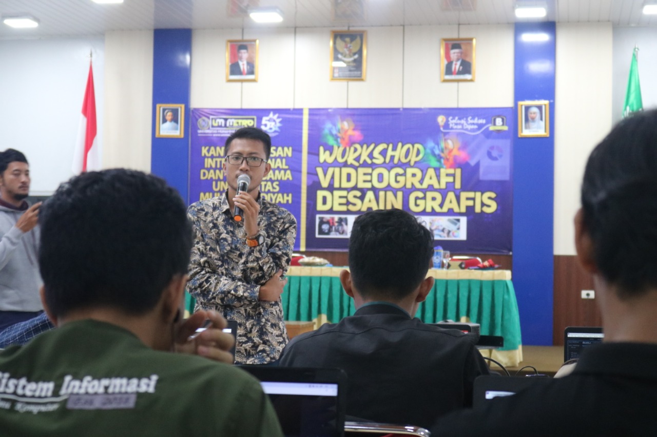 KUIK UM Metro Ajak Organisasi Intra Kampus dalami Videografer dan Desain Grafis