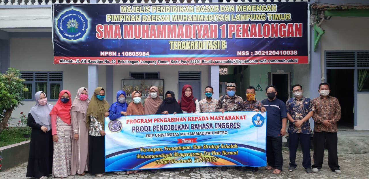 Tim Pengabdian Masyarakat PBI UM Metro Sambangi SMA Muhammadiyah 1 Pekalongan