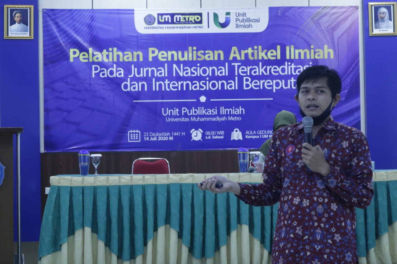 UPI UM Metro Adakan Pelatihan Penulisan Artikel Ilmiah Pada Jurnal Nasional Terakreditasi dan Internasional Bereputasi