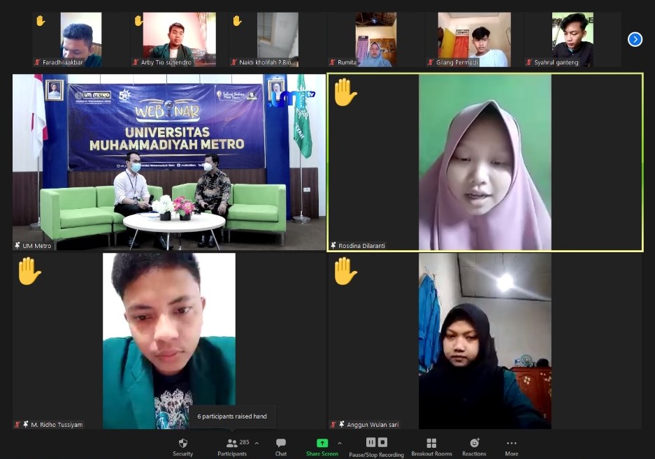 Dorong Keaktifan Mahasiswa Penerima Beasiswa KIP-Kuliah, UM Metro Adakan Evaluasi Daring