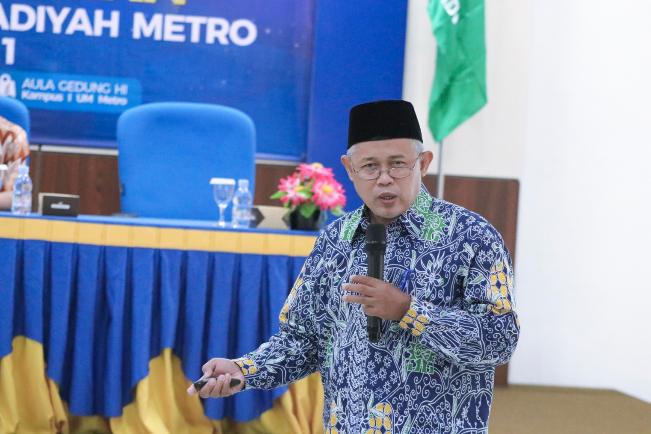 WR I UM Metro jadi Pemateri Sosialisasi dan Workshop Pembuatan Skema Sertifikasi LSP