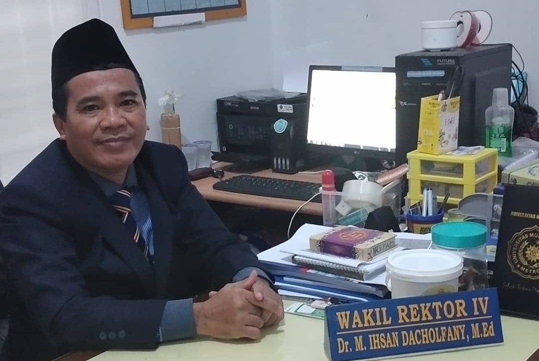 WR IV UM Metro, Dr. M. Ihsan Dacholfany, M.Ed jadi Asesor Akreditasi Jurnal Ilmiah Nasional