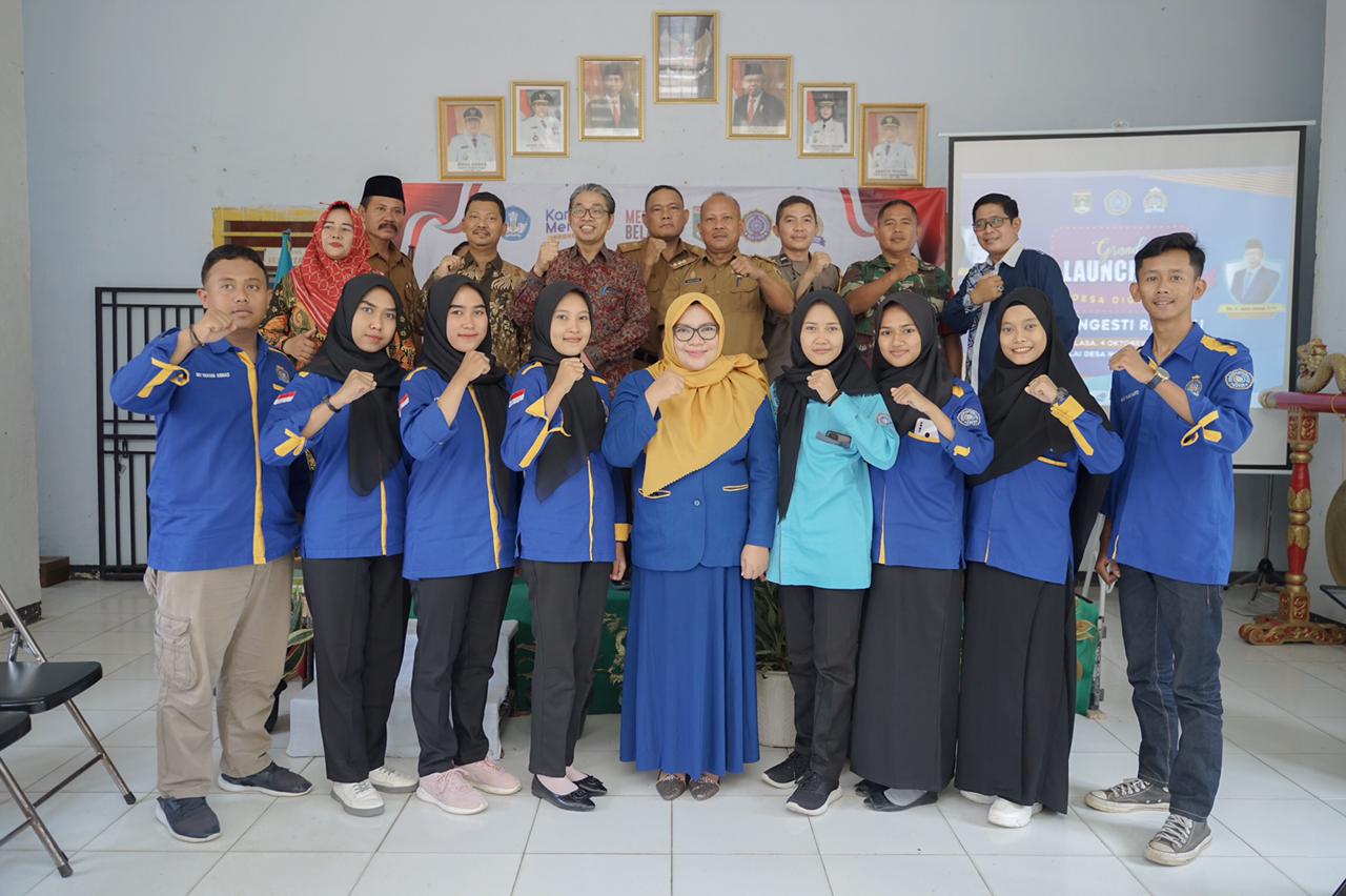 Mahasiswa UM Metro Launching Desa Digital di Ngestirahayu-Punggur