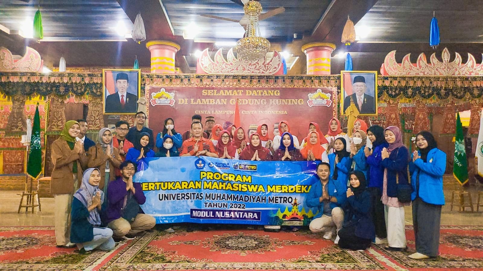 Kunjungi Kerajaan Skala Brak, Mahasiswa PMM UM Metro Takjub