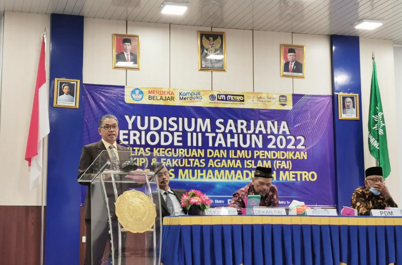 Yudisium FKIP-FAI, Rektor UM Metro Apresiasi Lulusan dengan IPK di Atas 3.5