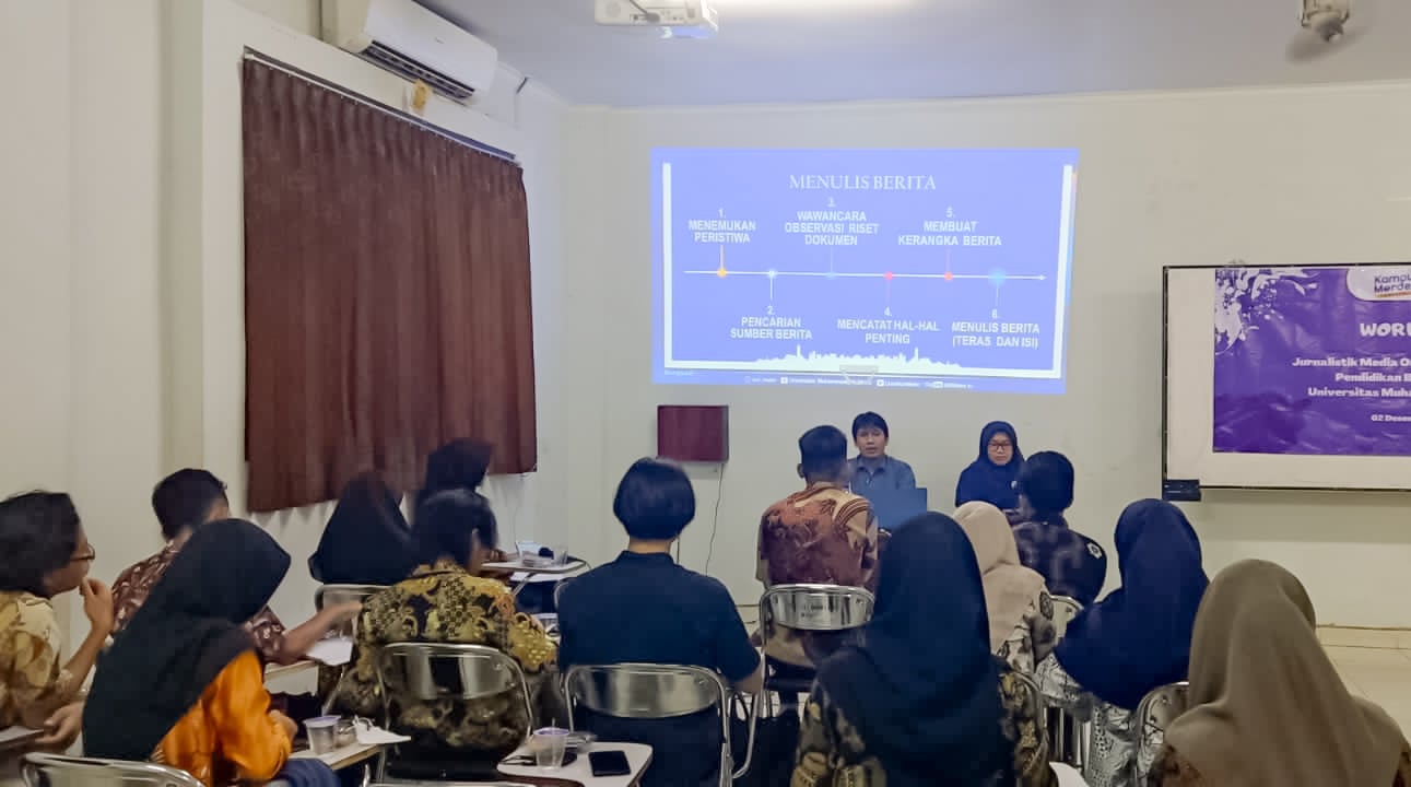 Alumni Pendidikan Bahasa Inggris Jadi Pemateri Acara Workshop Jurnalistik