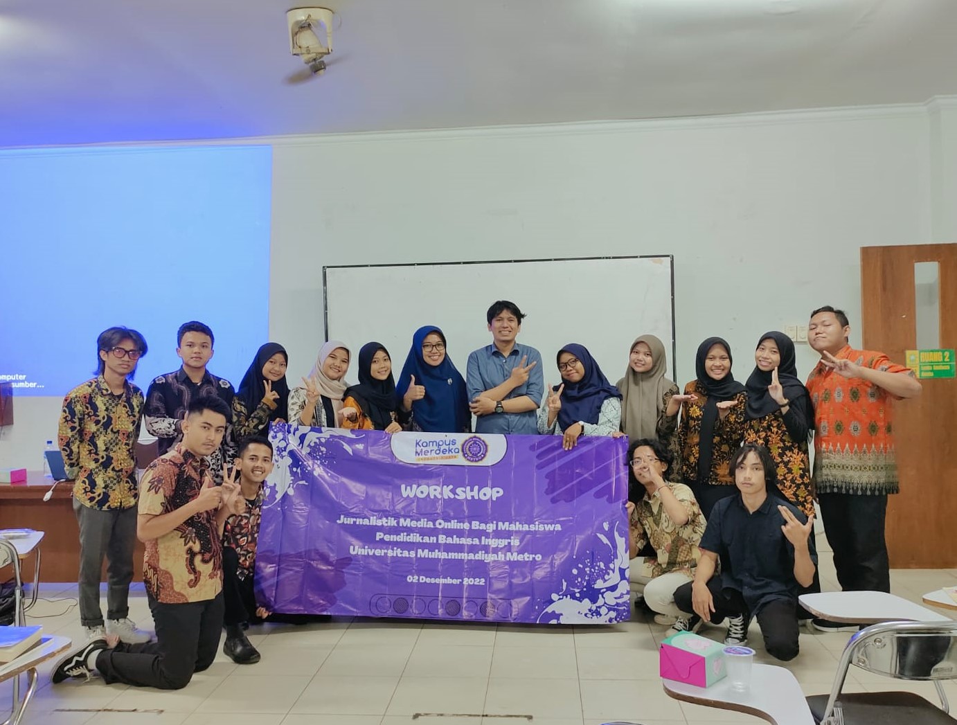 1 Jam Ikuti Workshop Jurnalistik, Mahasiswa PBI UM Metro Bisa Nulis Berita