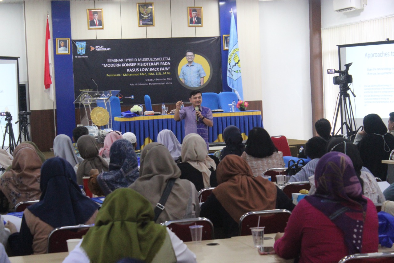 D3 Fisioterapi UM Metro Gandeng IFI Cabang Metro Gelar Seminar Fisioterapi pada Kasus Low Back Pain