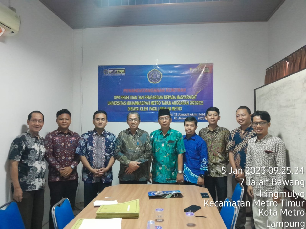 Awal Tahun 2023, LPPM UM Metro Adakan Kegiatan Kontrak Pendanaan OPR Penelitian dan PKM