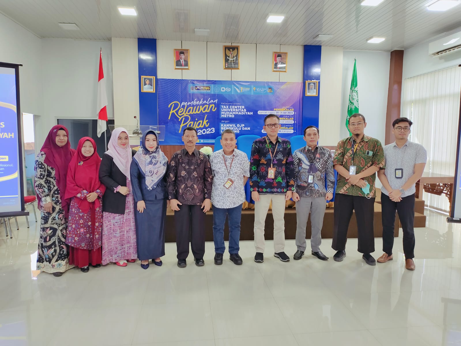 Latih 20 Mahasiswa UM Metro Jadi Relawan Pajak 2023, Ini Kata Kepala KPP Metro